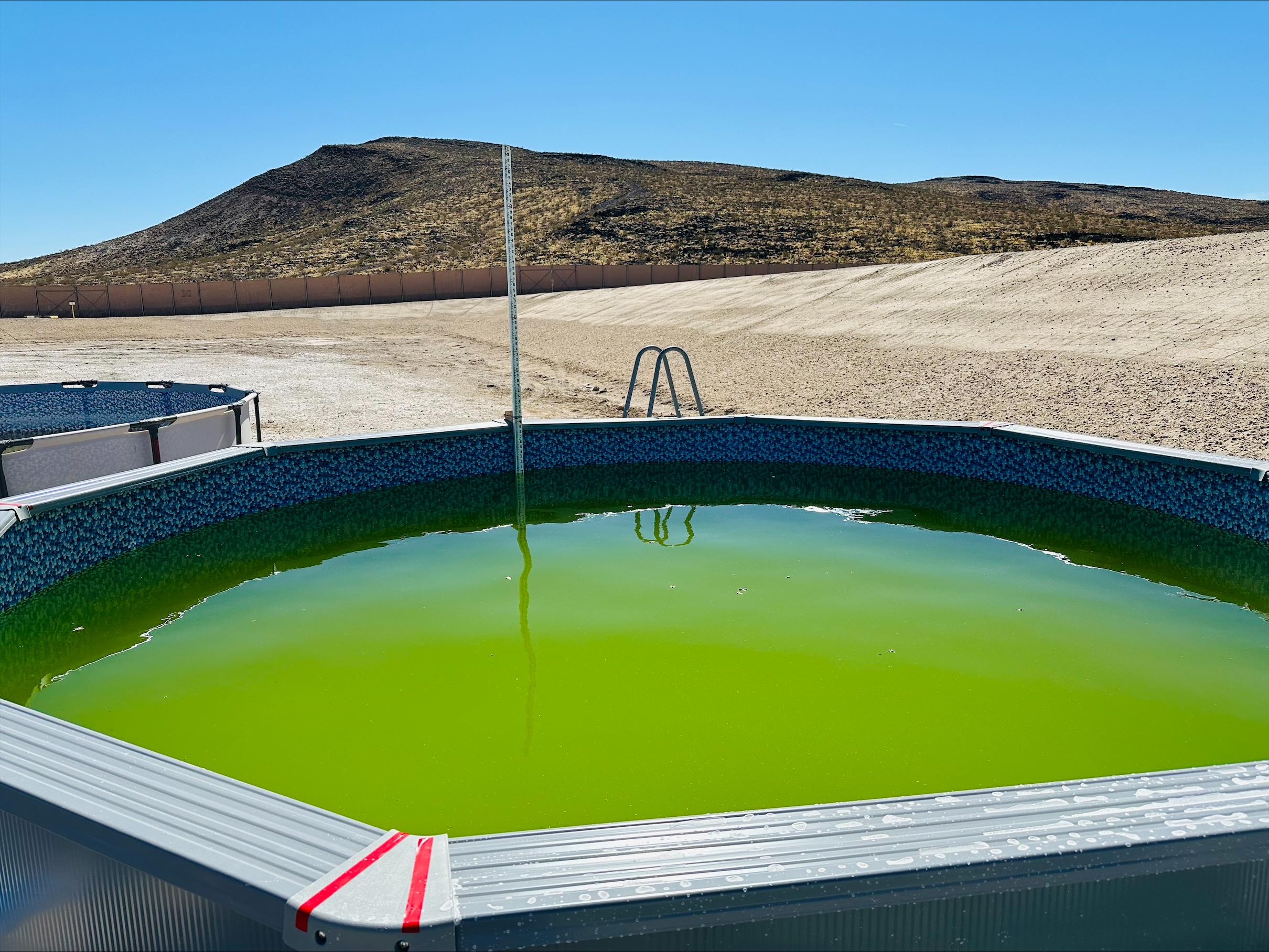 Picture of test setup using traditional methods